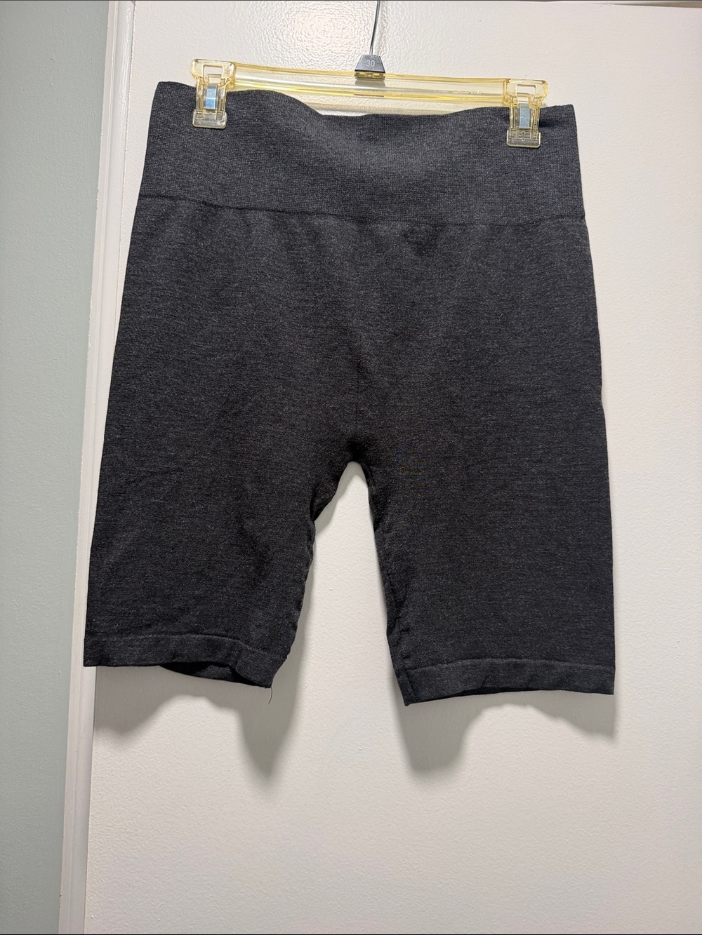 Women's High-Rise Dark Gray Bike Shorts